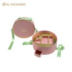 Custom Luxury Boxes WholesalRound Cosmetic Paper Box With Unique Design Mini