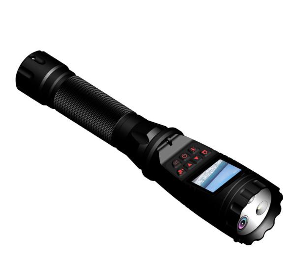 Quality Super Bright Police Security Flashlight 140° Field View Support 16G 32G 64G 128G for sale