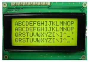 Buy cheap STN Yellow Green Positive1604 Character LCD Display Module COB 16x4 product