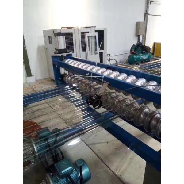 Twin Screw Roofing Sheet Making Machine With PET Flakes Material High Efficient