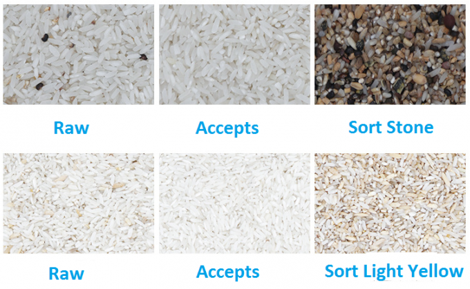 High Output 3 Chutes Color Sorter Online Ccd Factory Rice Color Sorter Machine Wheat Rice Optical Infared Sorting Mach