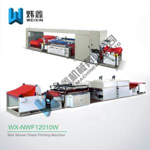 China Garment Fabric Textile Non Woven Screen Printing Machine For Non Woven Bag on sale