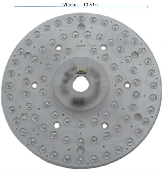 Quality 10.63" 270mm  Round Led Ceiling Light Replacement 120v Ceiling Fan Bulbs FCC ETL CB CE LVD EMC Certificate for sale
