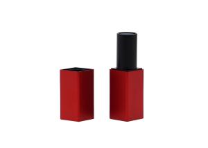 Buy cheap Square Aluminum Red Empty Lipstick Tubes Container 3.5g With Magnet Case product