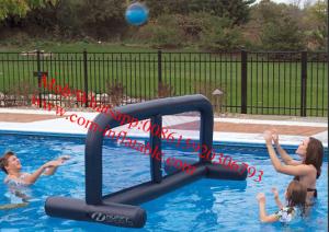 China Huffy Inflatable Pool Volleyball Net with Two Spalding on sale