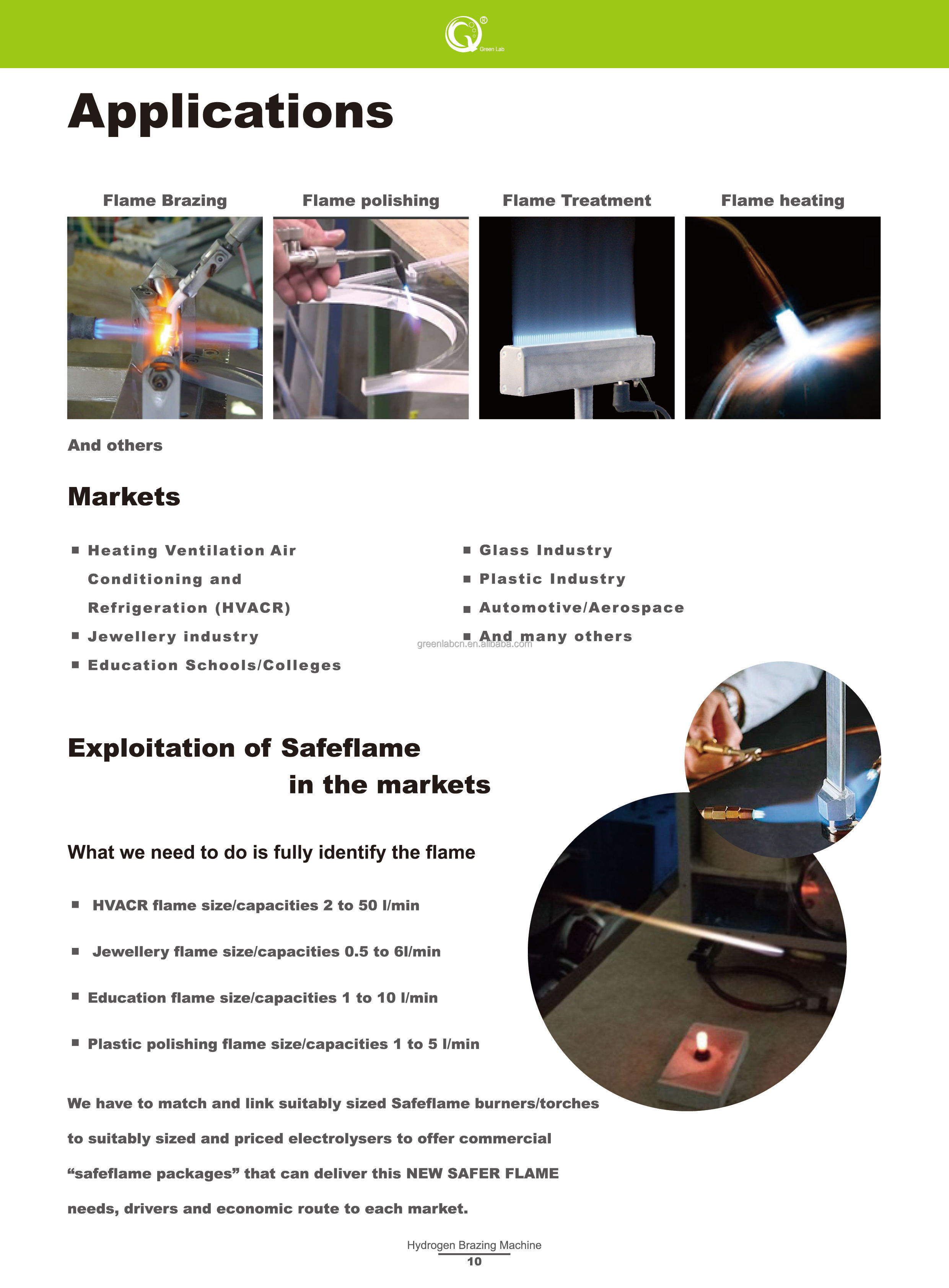 Safeflame Gas Flame Torch Welding Machine For Diamond Brazing Oxygen Hydrogen Generator