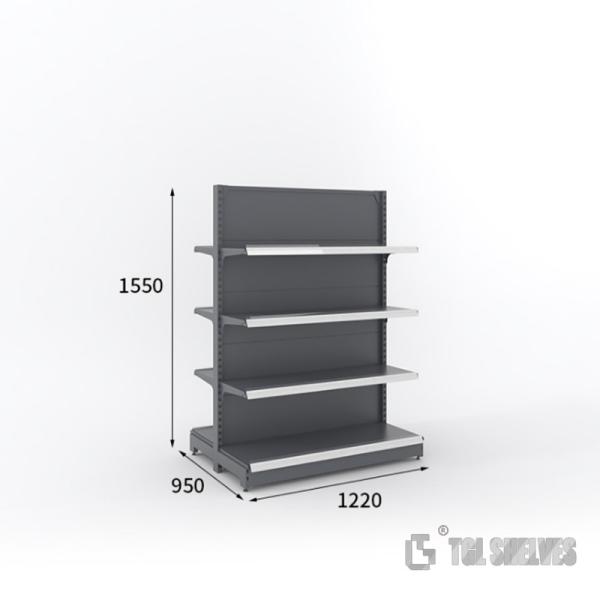 Morden Gondola Shelf Rack Supermarket Easy Installation Cold rolled steel Material