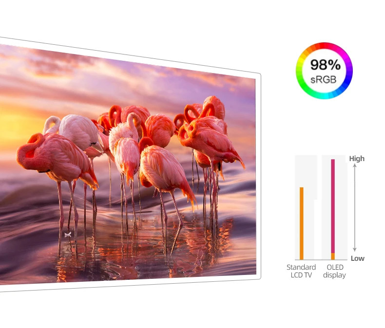 55inch 10Bit Color Depth Transparent Oled Monitor / Clear Oled Signage Perfect For And Efficiency