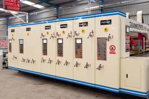 China Computerized Flexo Printing Slotting Die Cutting Machine Box Making Machinery on sale
