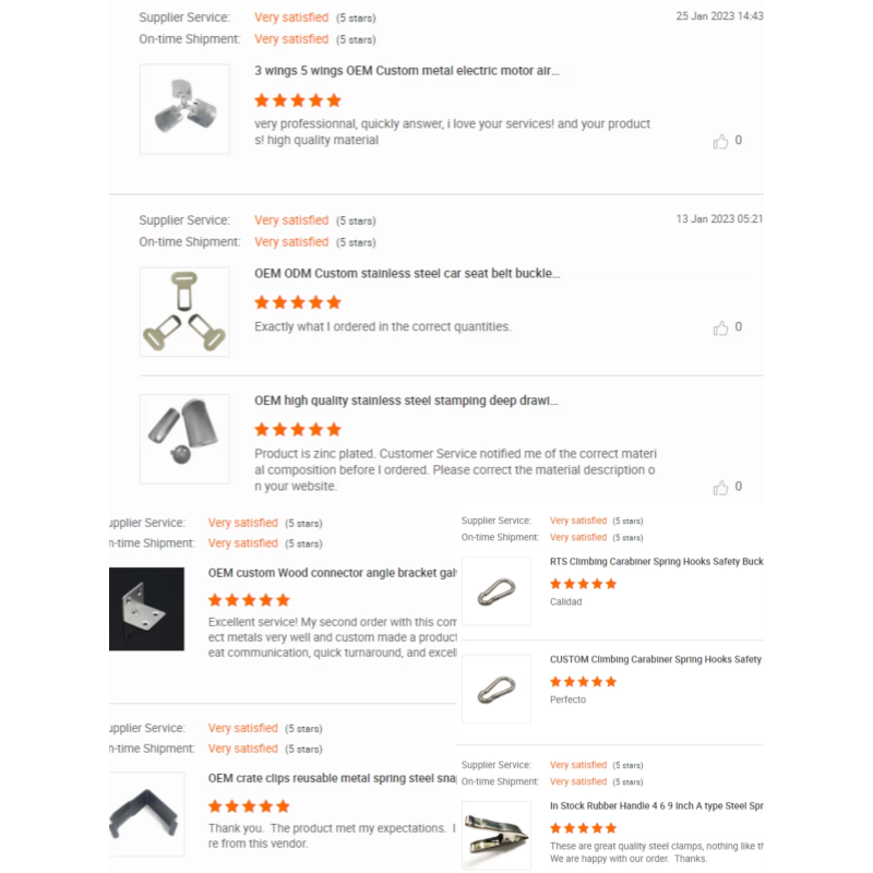 Customer feedback and testimonials
