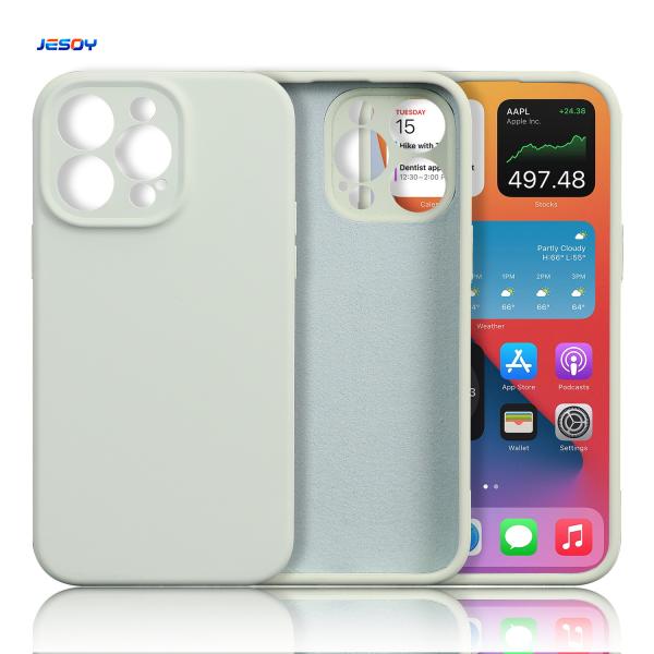 Quality Custom Real Liquid Silicone Phone Case Microfiber Lining For IPhone 16 15 for sale