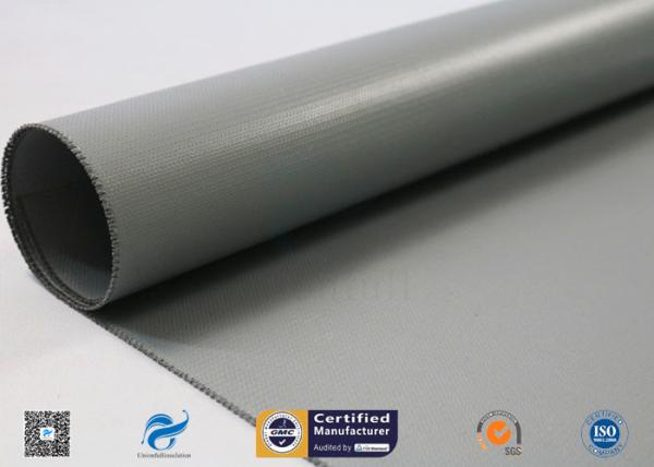 Quality Two Side Silicone Coated Glass Fabric / Silicone Rubber Coated Fiberglass Fabric for sale