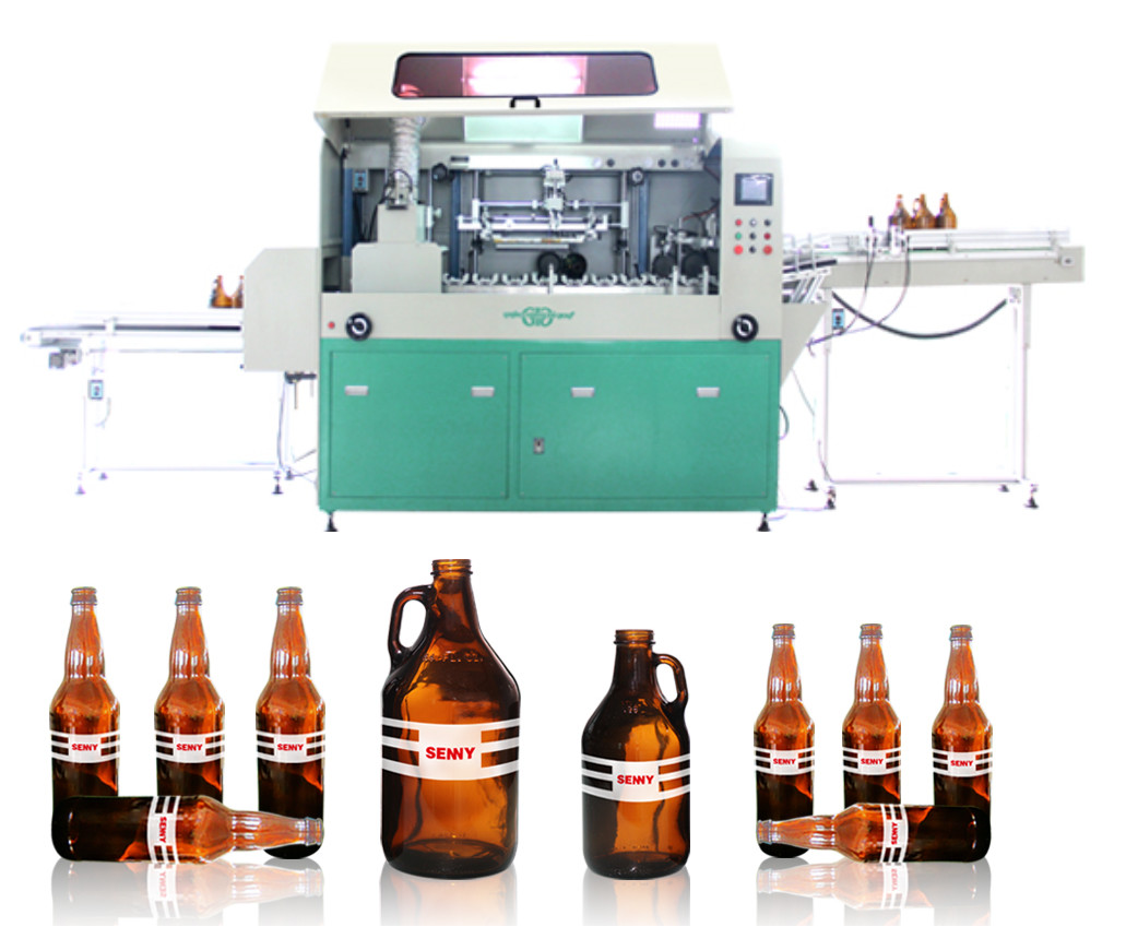 Buy cheap CE 2400pcs/Hr Fully Automatic Screen Printing Machine For Glass Bottle product