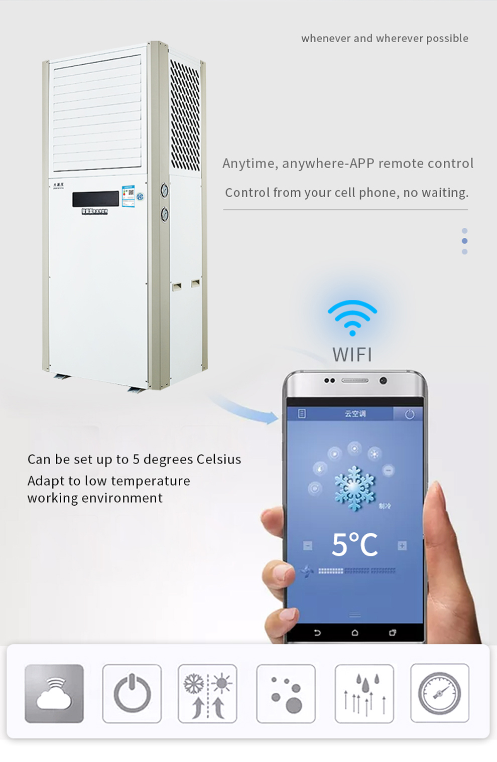 R22 Energy Efficiency Air Conditioner 16KW With EER Design
