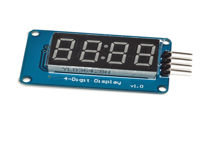Four Bits LED Clock Display 4 Pins 42 * 24 * 12mm Level Control Interface