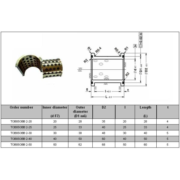 Rolling Machines Casting Bronze Sleeve Bearings High Precision