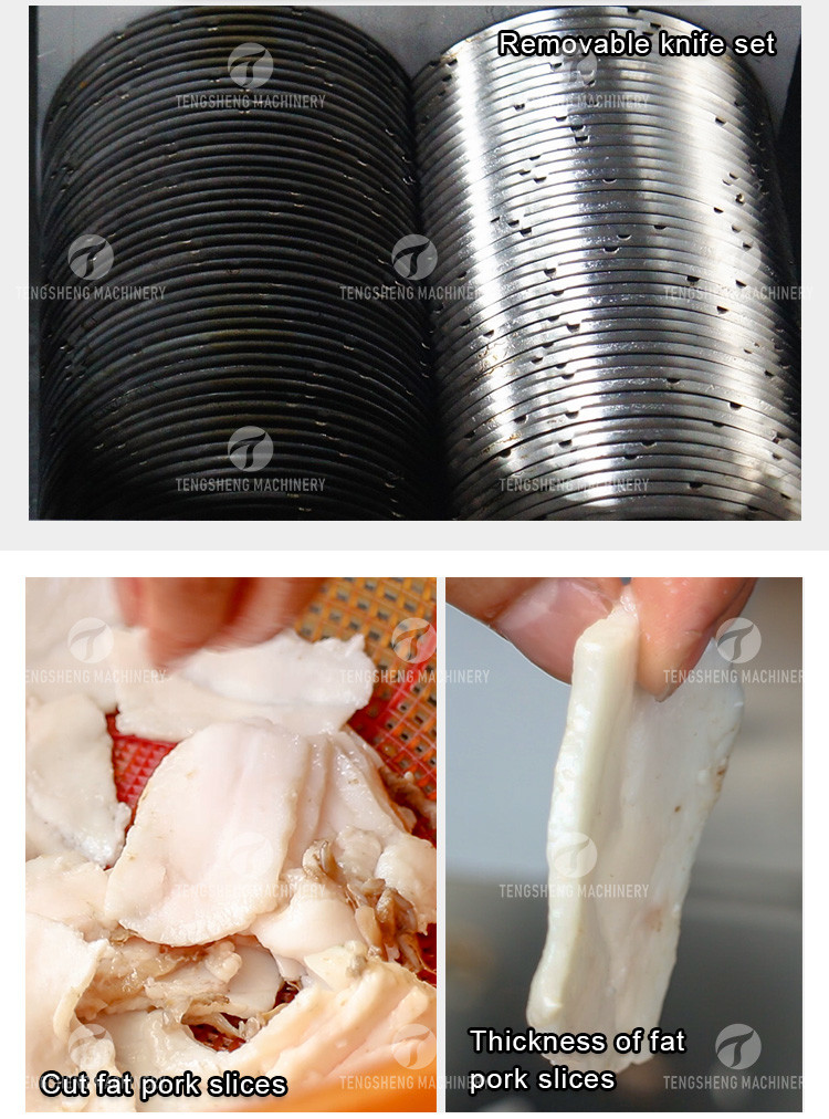 Multi Function 500KG/H Automatic Meat Cutter Pork Slicer For Hotel