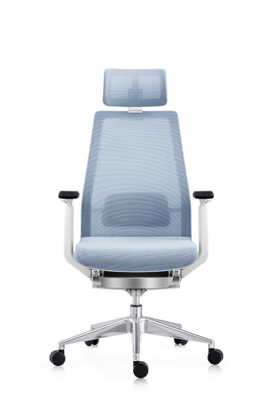 Quality OEM ODM High Back Swivel Desk Chair With Lumbar Support And Adjustable Headrest for sale