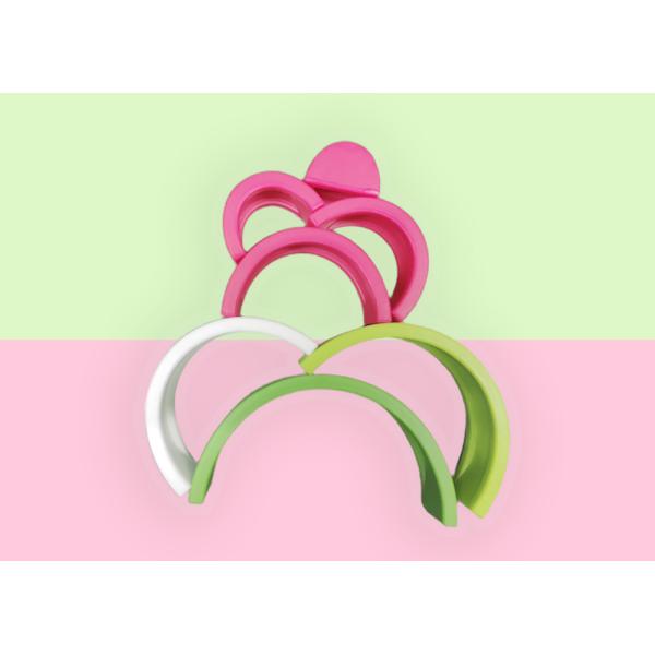 BPA Free Toddlers Kids Stacker Silicone Stacking Toys Building Educational Watermelon Silicone Rainbow Blocks