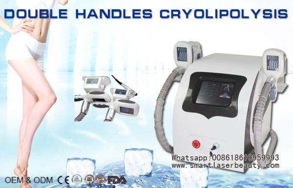 Quality Portable Cryolipolysis Slimming Machine With Double Handles for sale