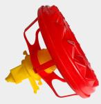 Feeding equipment for breeding chicken feed line barrel type metering synchronou