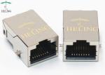 Integrated Transformer RJ45 100Base T , Offset / Overhangs PCB RJ45 Plug