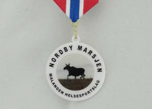 China Offset Printing Brass Custom Awards Medals , Sports Medals And Ribbons on sale