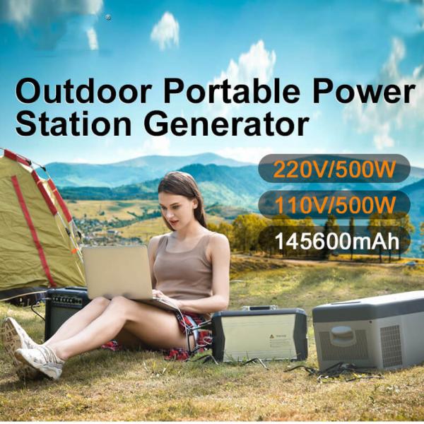 1000w Lithium Battery Solar Camping Power Station Bank USB QC3.0 For Lighting System