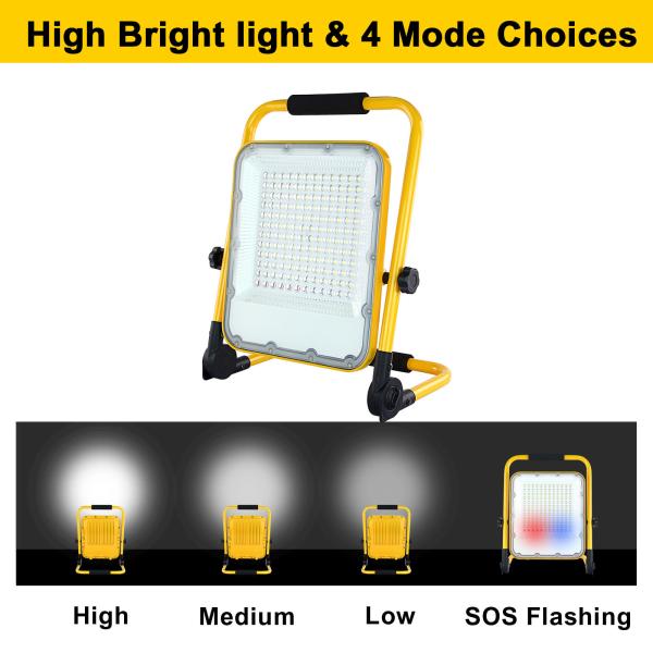 Anti Explosion Portable LED Work Light 20000 Lumen 50watt 4hrs Charge Time