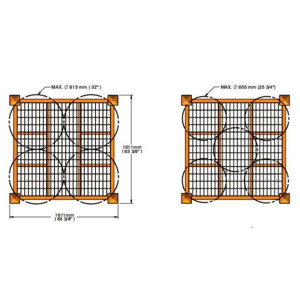 1500kg Capacity Vertical Stackable Folding Tire Racks For Adjustable Mobility In Tire