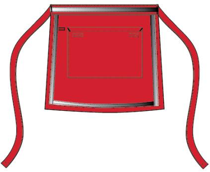 Quality Polyester Fabric Water Resistant Apron , Custom Size Half Waist Apron for sale