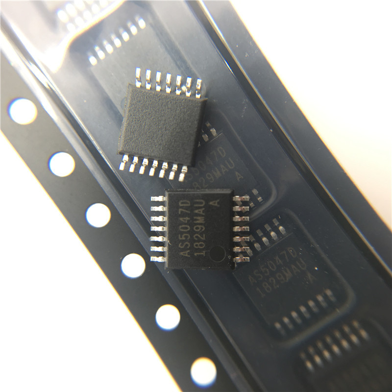 Board Mount Hall Effect Magnetic Sensors AMS OSRAM AS5047D-ATSM Analog Isolator IC