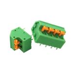 5.08mm 0.2” Pitch Screwless Spring Clamp PCB Terminal Blocks Jointable Green