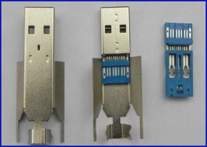 USB 3.1 A type plug connector for cable