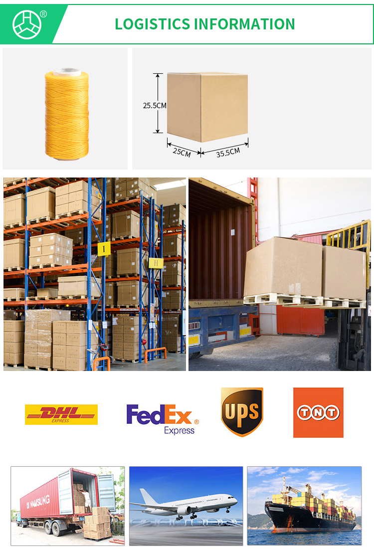 210D/1*16 1mm Waxed Polyester Sewing Waxed Thread with 7 Days Sample Order Lead Time