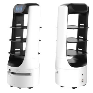 Buy cheap AGV Autonomous Mobile Robot Navigation 4G Autonomous Food dishes Delivery robot product