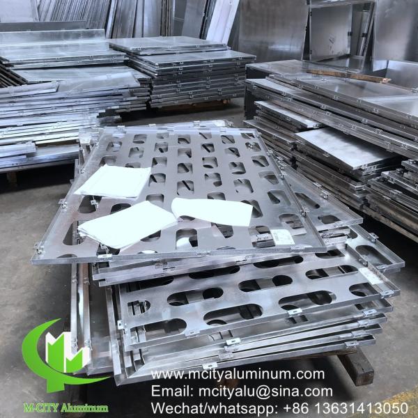 2mm Aluminum Perforated Panel with Powder Coated Surface and Custom RAL Colors for Decorative Facade Cladding