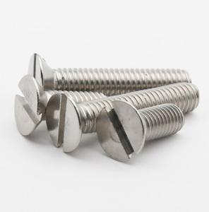 DIN963 Stainless Steel Countersunk Head Screws Slotted Countersunk Head Machine Screw