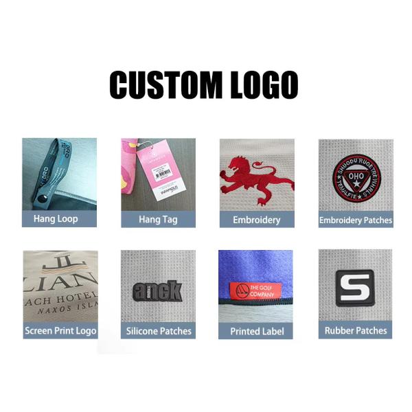 Personalized Designs High Quality Material Custom Printed Microfiber Waffle Weave Waffle Golf Towels