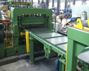 Flying Rotary Shear Cut To Length Line / Ss Steel Plate Shearing Machine