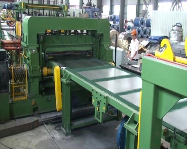 Quality Flying Rotary Shear Cut To Length Line / Ss Steel Plate Shearing Machine for sale