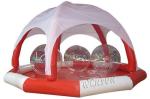 PVC Large Inflatable Swimming Pool , Huge Inflatable Circle Pool With Tent