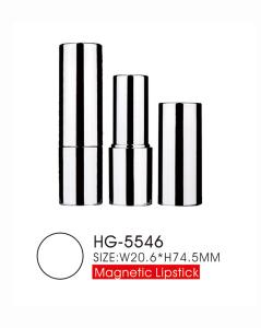 China Silver Gold Magnetic Lipstick Case Round Lipstick Container Empty MSDS on sale