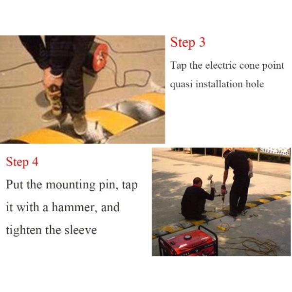 CE/ISO Certified Speed Bump Kit Weatherproof Rubber Traffic Calming Device for Warehouse/School Zone