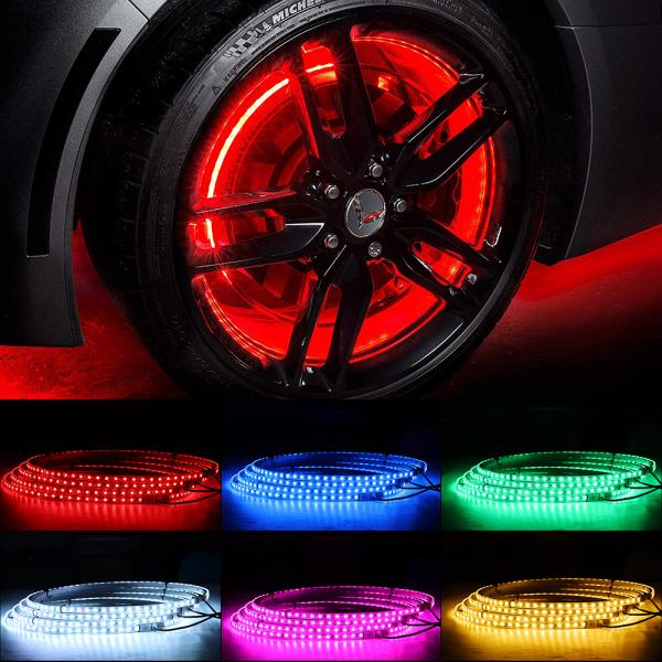 App Controlled Multi Color Led Car Headlights 15.5in ODM Available