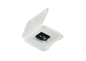 Eco - Friendly Memory Card Package Transparent Plastic Box 48 X 39 X 7.5mm