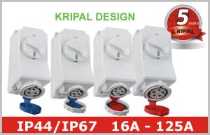 China 250V 415V Power Industrial Plug Socket with Switched Interlock PC BOX on sale