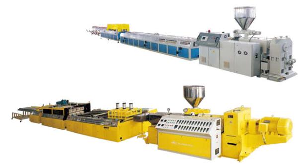 Quality WPC Celuka / PVC Foam Board Machine , 400kg/H Output PVC Extruder Machine for sale