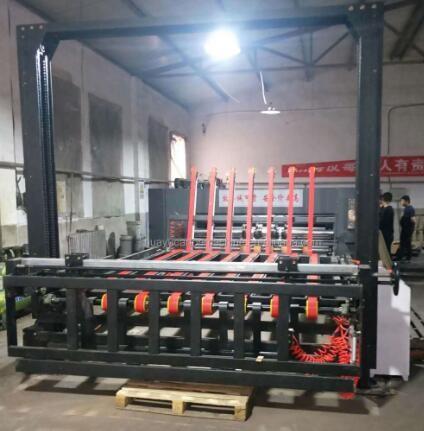Quality 8700*2890 Automatic Paper Stacker Machine PLC 1700mm Stack Height for sale