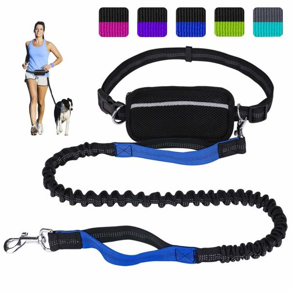 Quality Flexible Long Extendable Dog Lead Comfortable Hands Free With Dual Handles for sale
